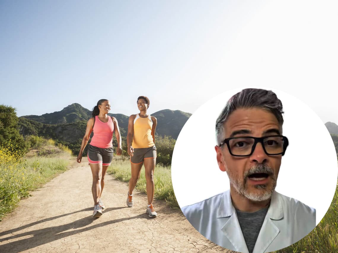 David Carrizo, caminar 30 minutos a ritmo tranquilo, tiene beneficios limitados