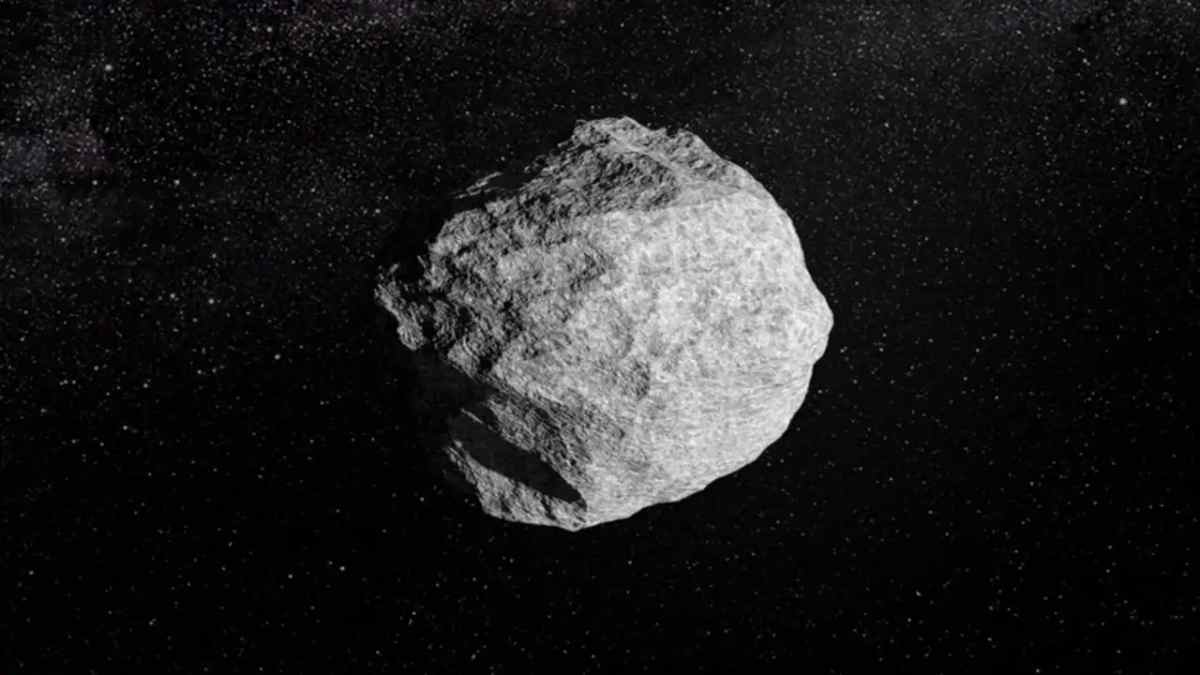 Asteroide 2024 YR4 acercándose a la Luna, posible impacto en 2032 con lluvia de meteoritos visible desde la Tierra.
