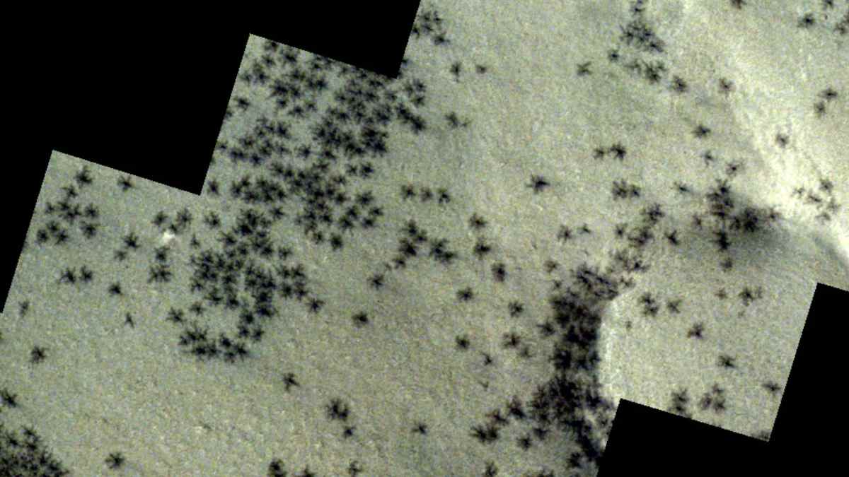 Los científicos de la NASA finalmente explican las extrañas figuras "parecidas a arañas" encontradas en Marte