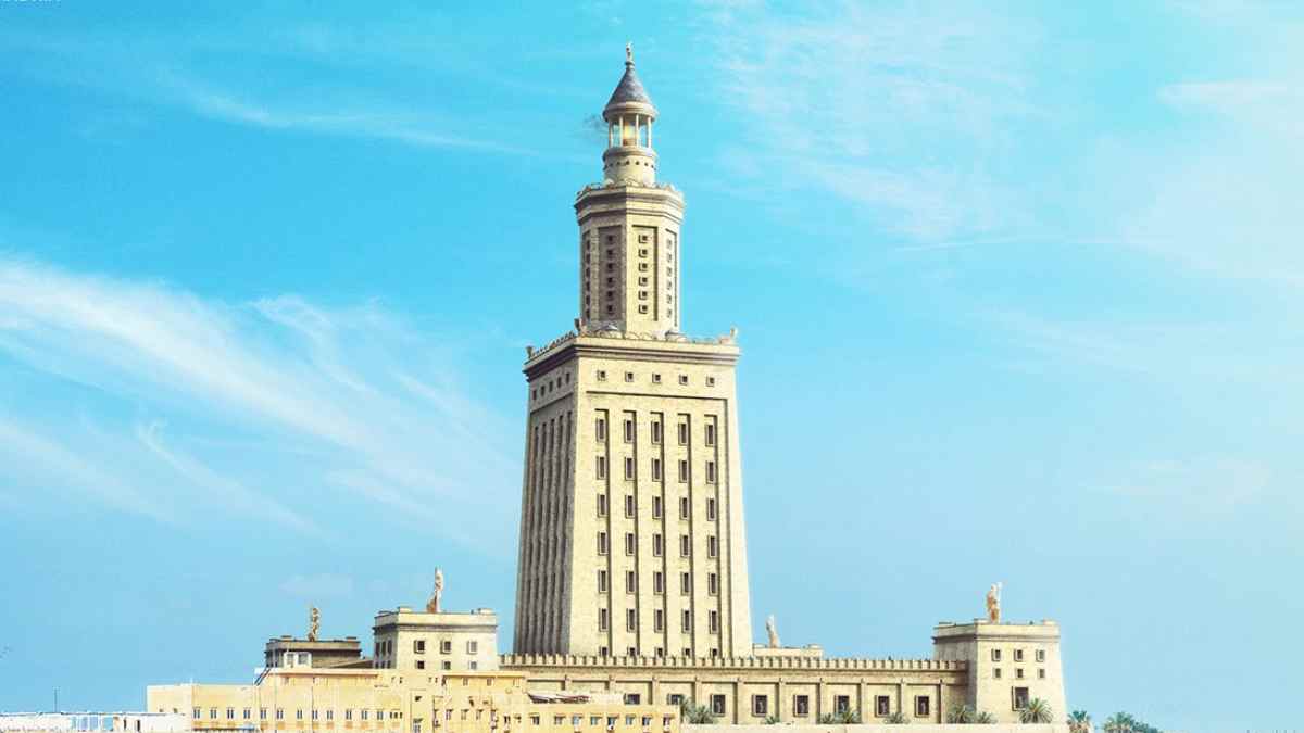 Reconstrucción digital del Faro de Alejandría recuperado tras 2.000 años bajo el mar