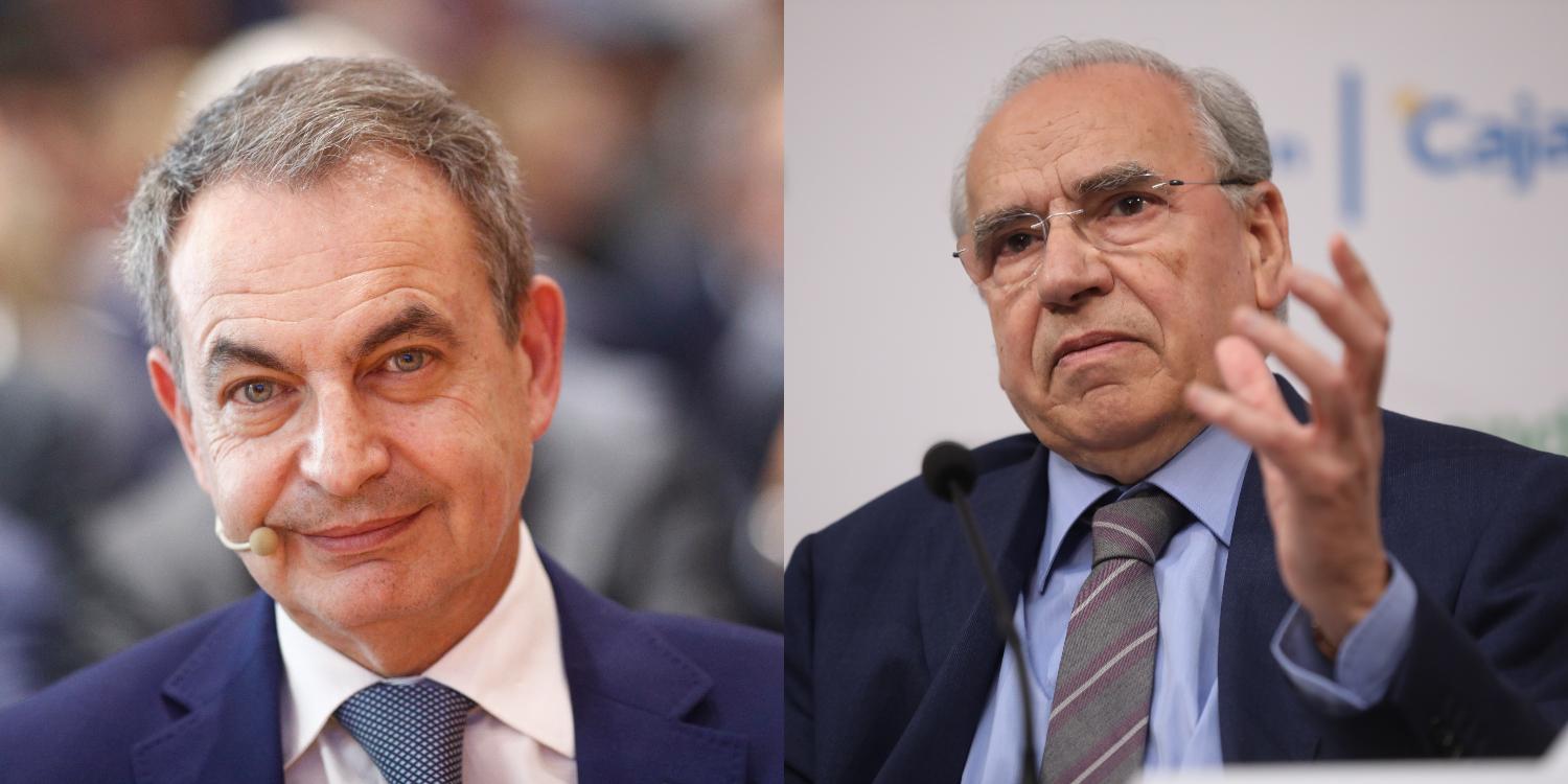 José Luis Rodríguez Zapatero y Alfonso Guerra. Fuente: elaboración propia / Europa Press.