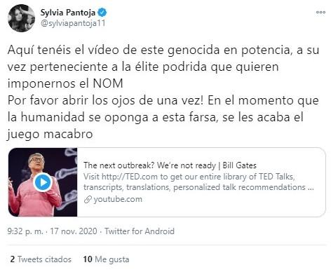 Sylvia Pantoja negacionista 4