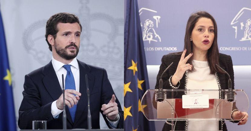 Pablo Casado e Inés Arrimadas. EP