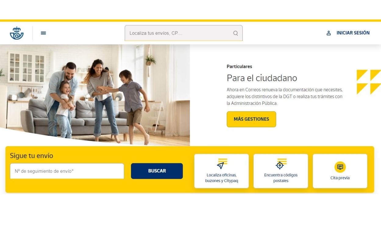 Página web de Correos