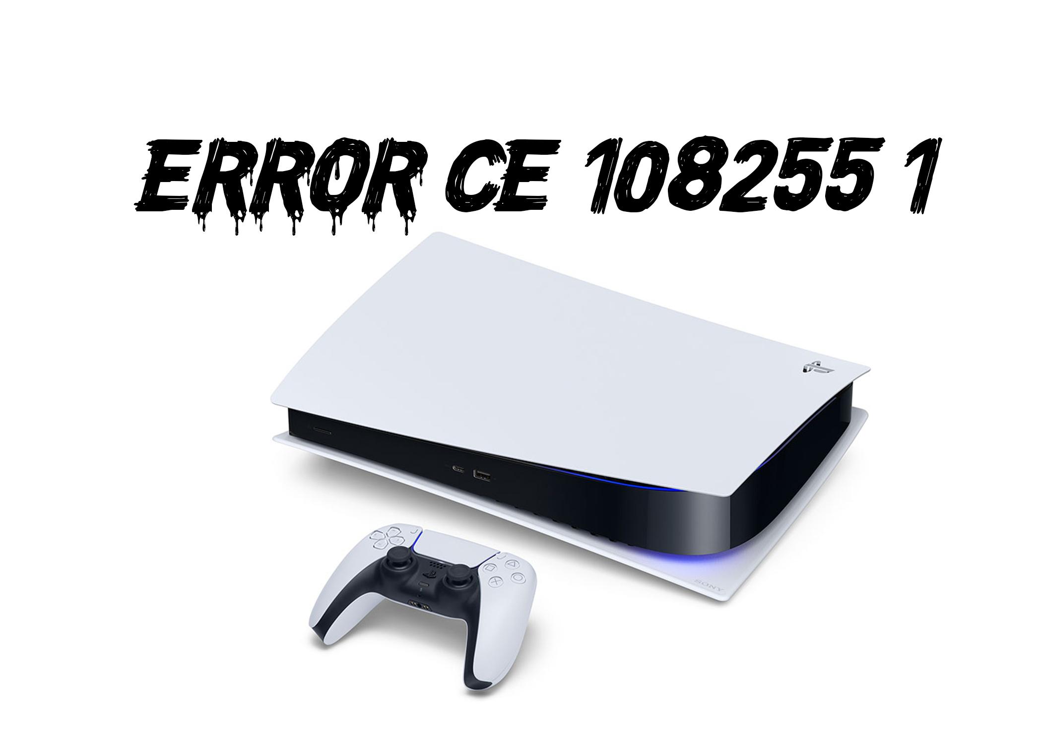 PlayStation 5 y el error CE 108255 1