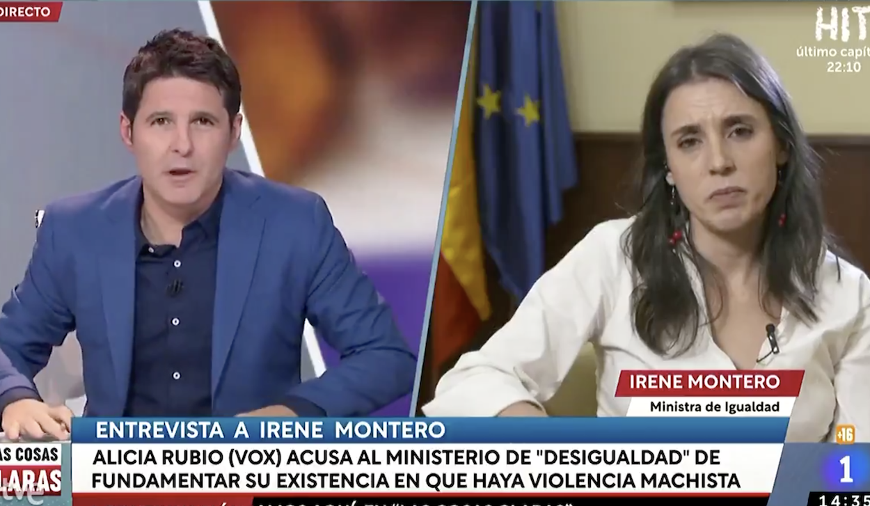 Irene Montero en Las cosas claras