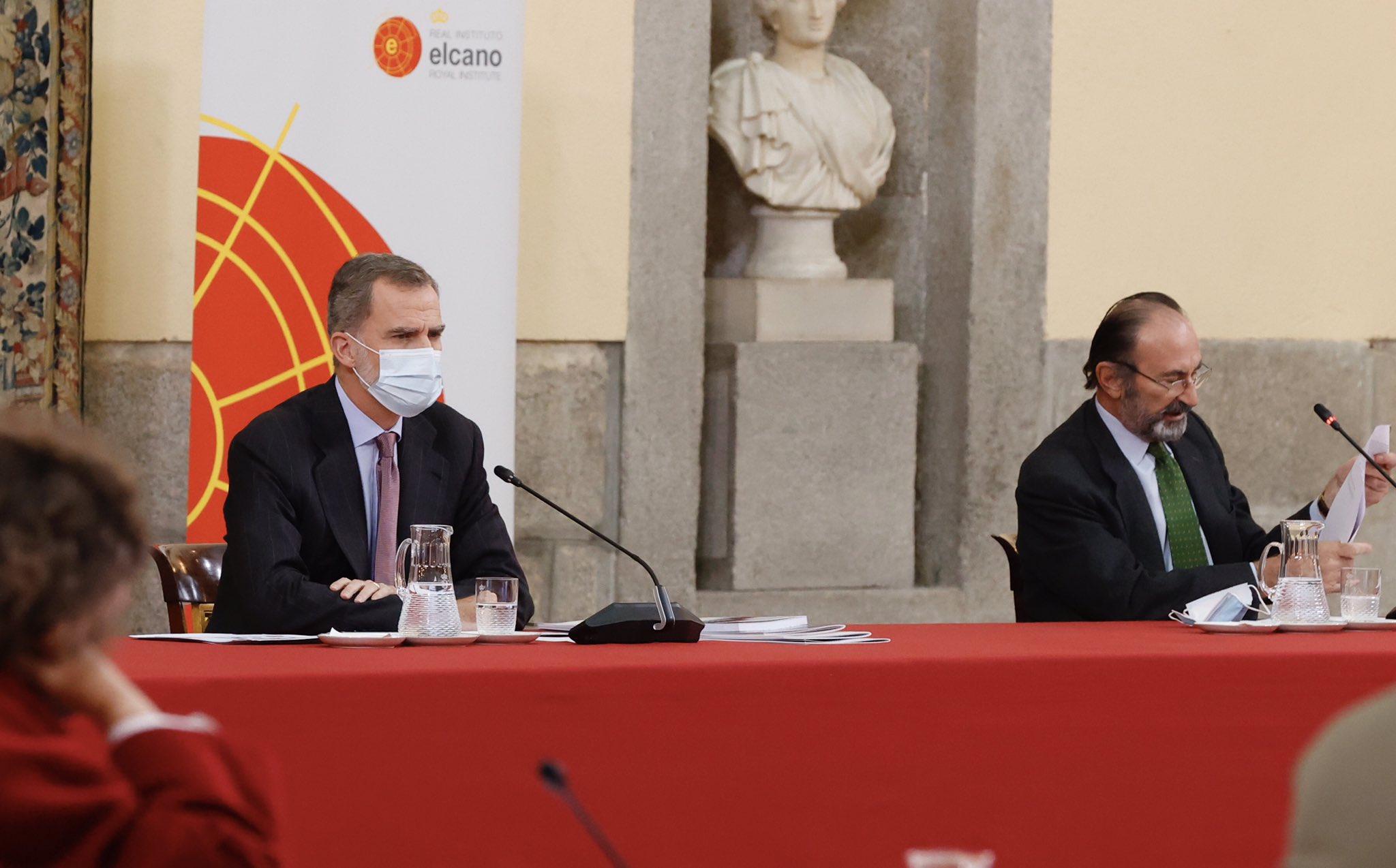 El Rey preside la reunión del Consejo Científico del Real Instituto Elcano de Estudios Internacionales y Estratégicos