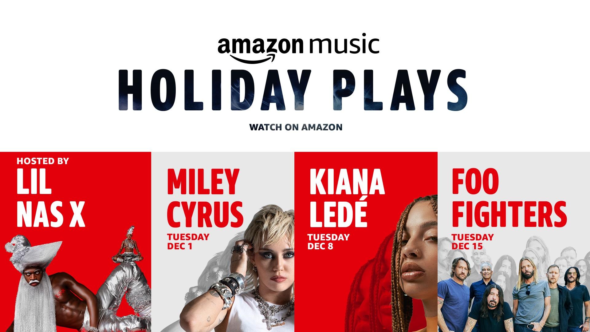 Cartel de Amazon Musica Holiday Plays