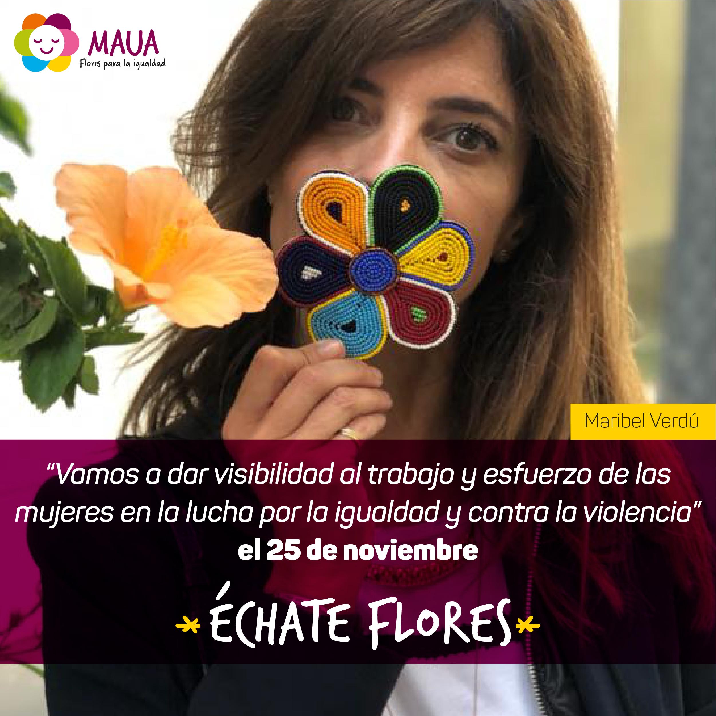 Frente a la violencia contra las mujeres, échate flores