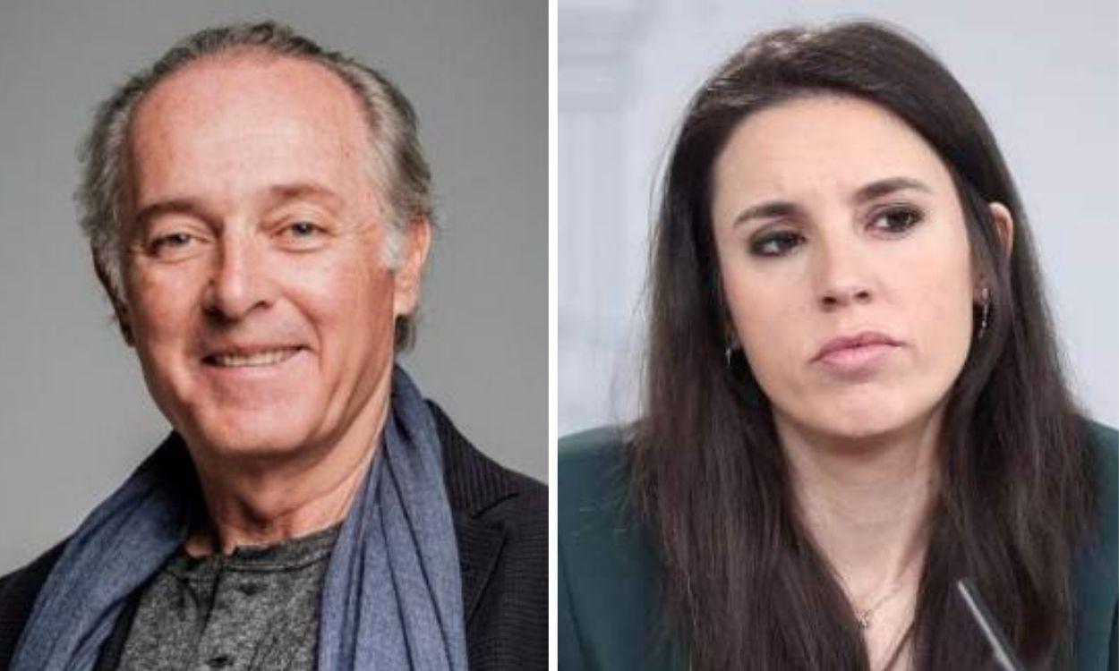 José Manuel Soto e Irene Montero