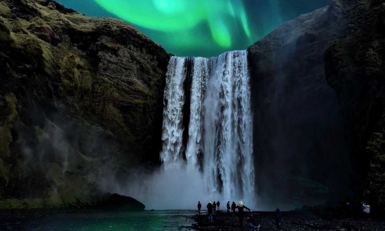 Skógafoss, Islandia. Fuente: Unsplash