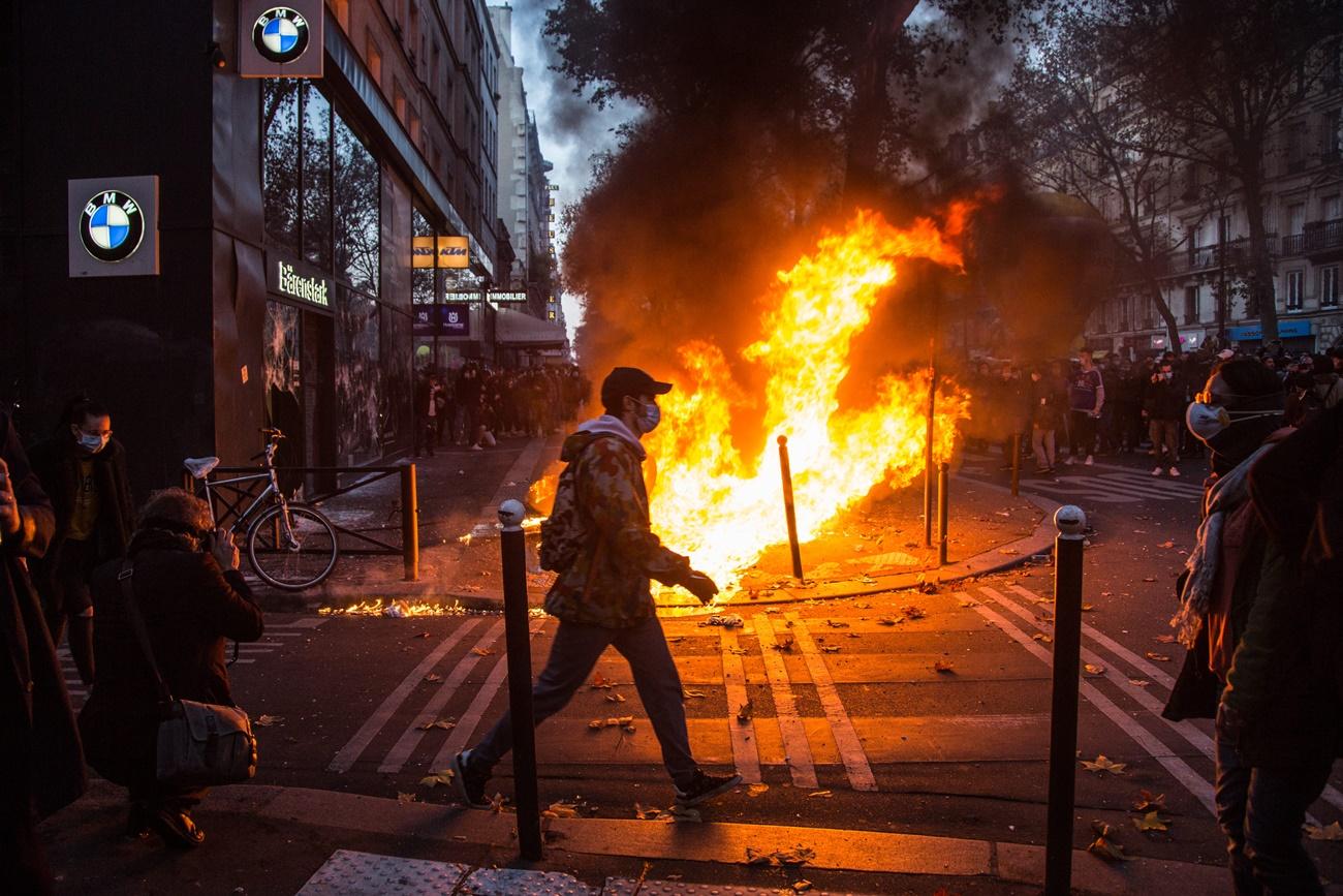 Incidentes en Francias tras la Marcha de las Libertades