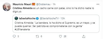 Insultos a Cristina Almeida 1 Insultos a Cristina Almeida 1