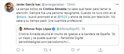 Insultos a Cristina Almeida 2 Insultos a Cristina Almeida 2