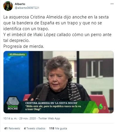 Insultos a Cristina Almeida 3 Insultos a Cristina Almeida 3