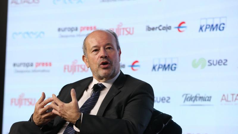 El ministro de Justicia, Juan Carlos Campo, protagoniza un desayuno informativo de Europa Press, en el Auditorio El Beatriz de Madrid (