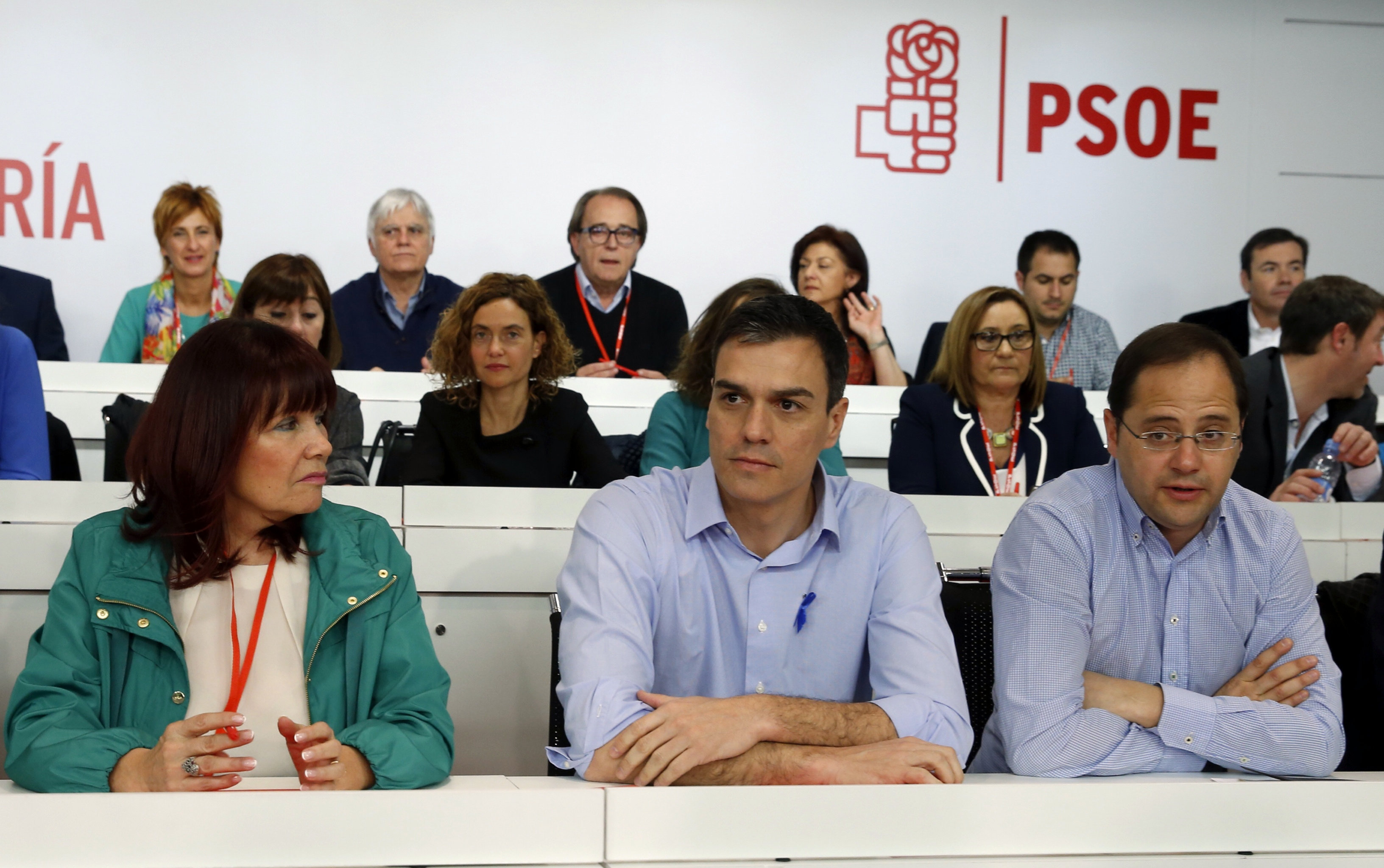 Imagen de archivo de Pedro Sánchez y los miembros del Comité Federal