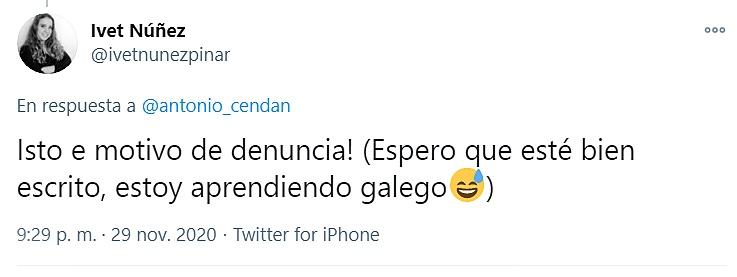 Tuit respuesta galego 2