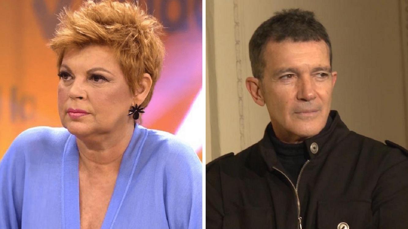 Terelu Campos y Antonio Banderas.