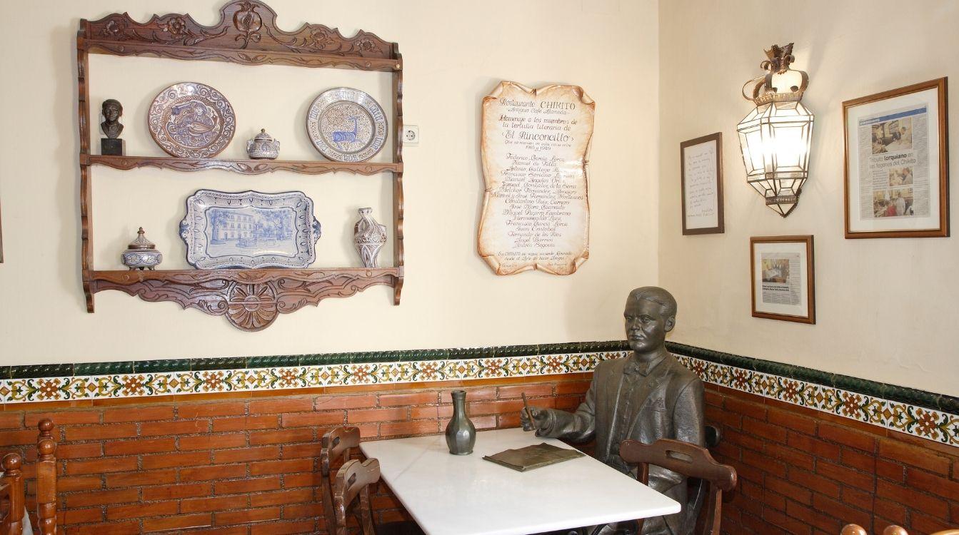 Chikito, El Rinconcillo, donde Federico García Lorcas hacía tertulias con sus influyentes amigos (Foto: Juan A. Martín Jaimez-Universo Lorca)