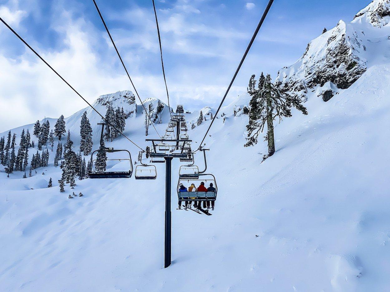 Imagen de una estación de esquí