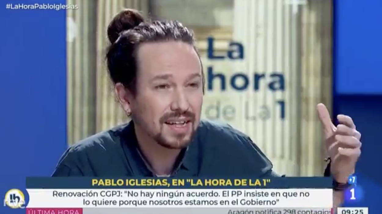 Pablo Iglesias en La Hora de la 1