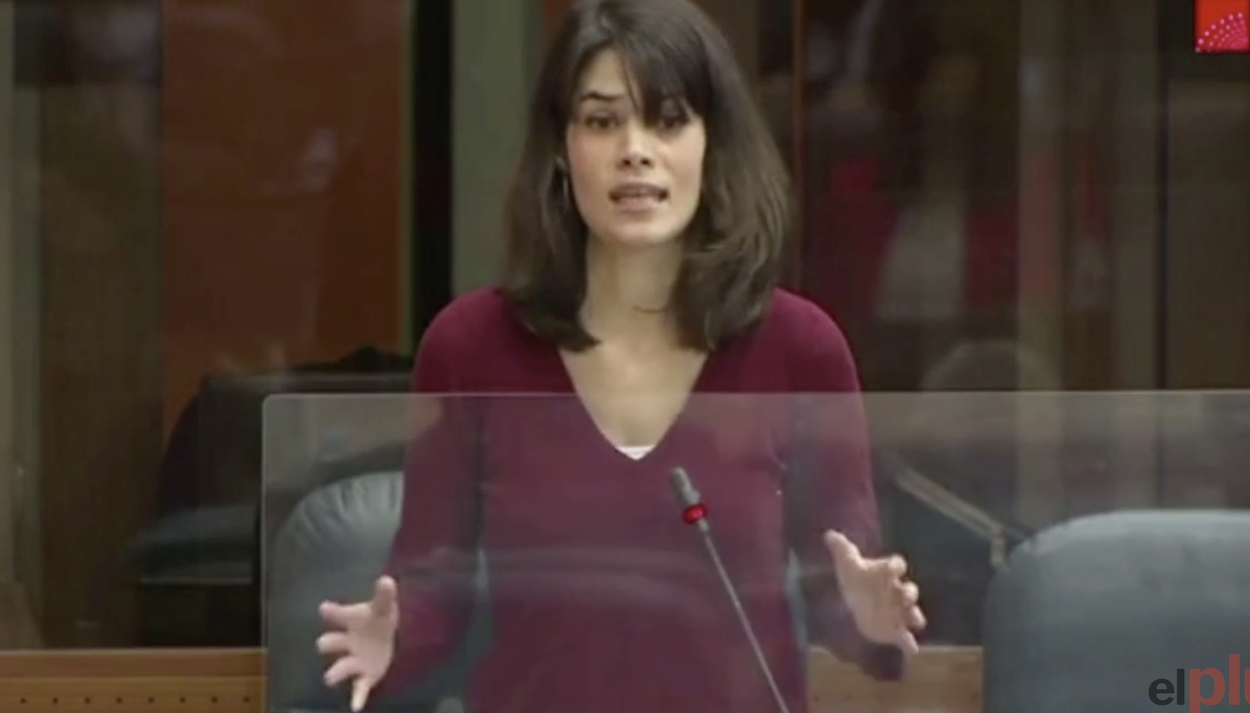 Isa Serra, portavoz de Podemos en la Asamblea de Madrid