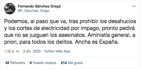 Sánchez Dragó sobre Unidas Podemos