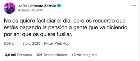 Isaias Lafuente sobre los militares golpistas