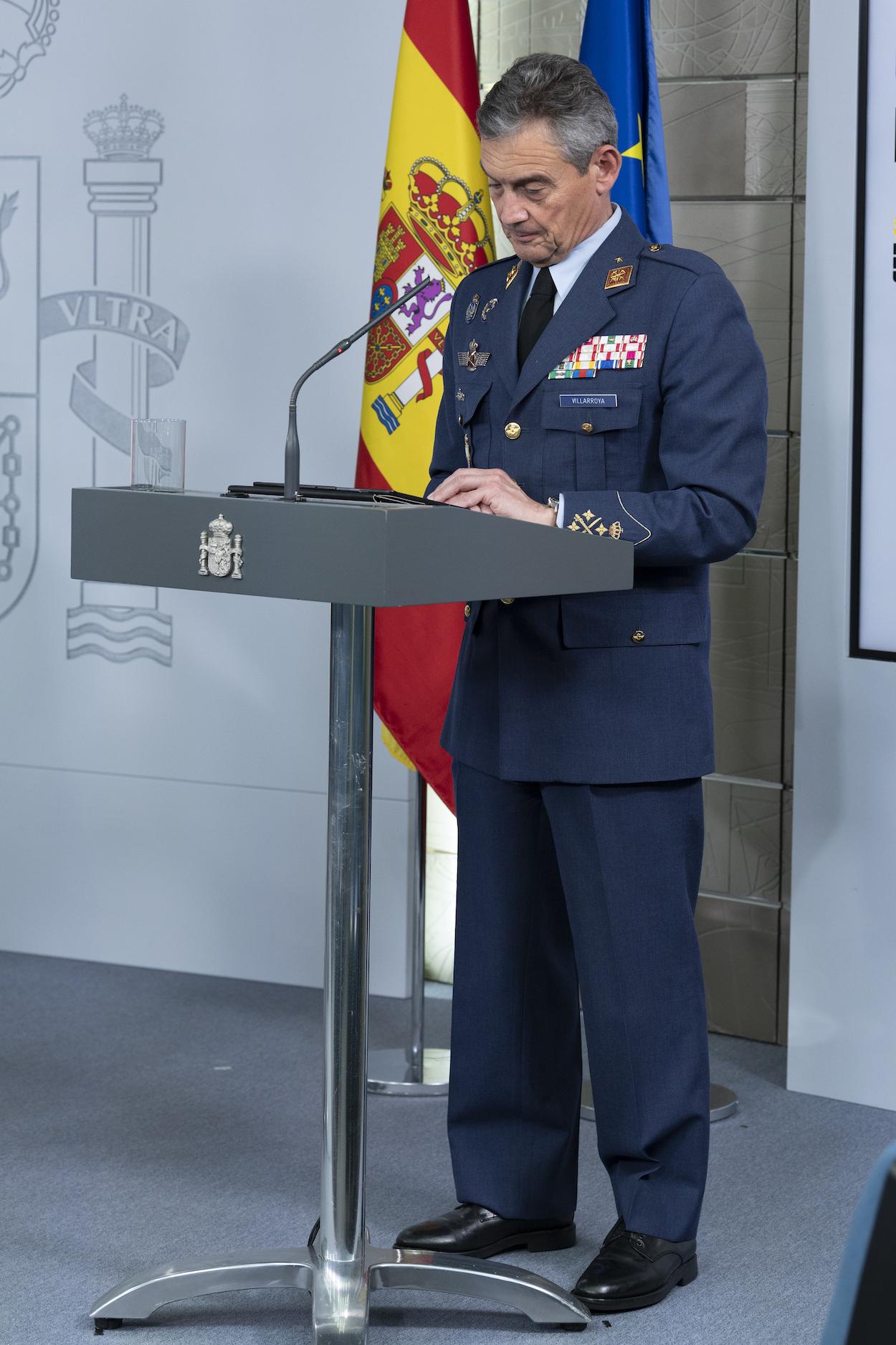 El jefe del Estado Mayor de la Defensa, Miguel Ángel Villarroya