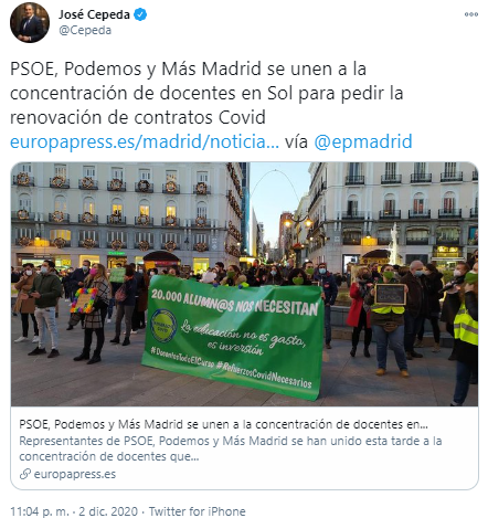 Tuit de José Cepeda Tuit de José Cepeda