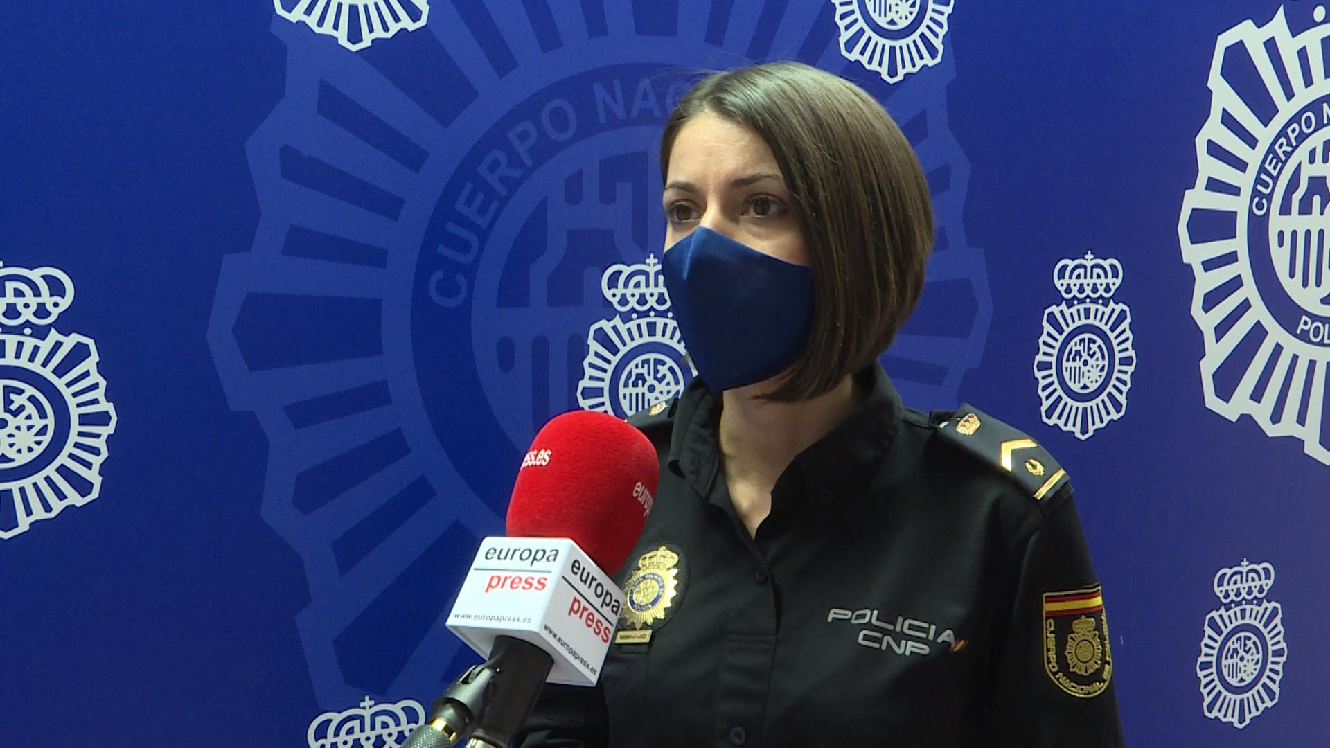 Laura Garaboa, portavoz de la Policía Nacional. Fuente: EP.
