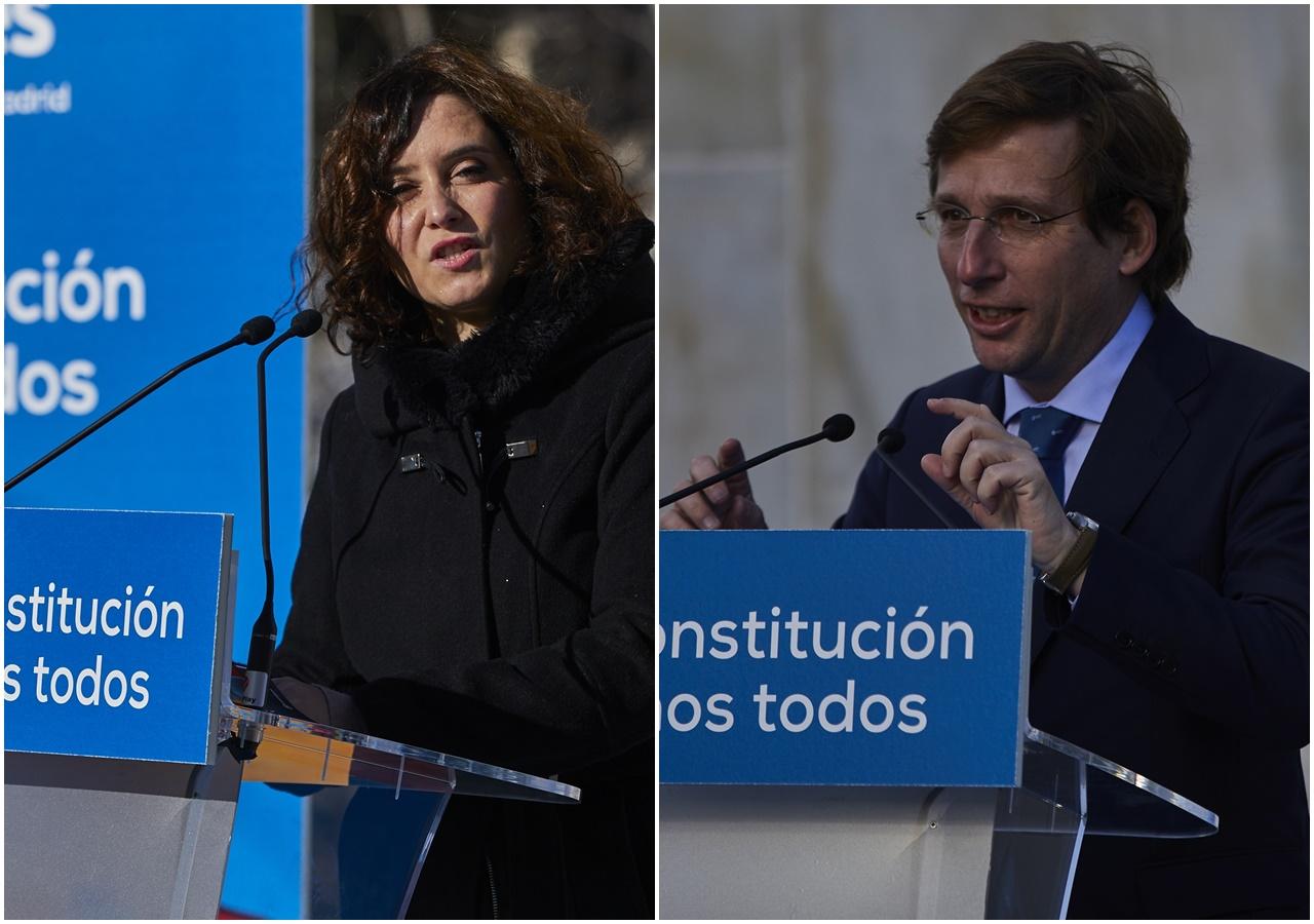 Isabel Díaz Ayuso y José Luis Martínez Almeida cargan contra Pablo Iglesias. 