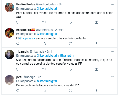 Críticas PP en redes 2