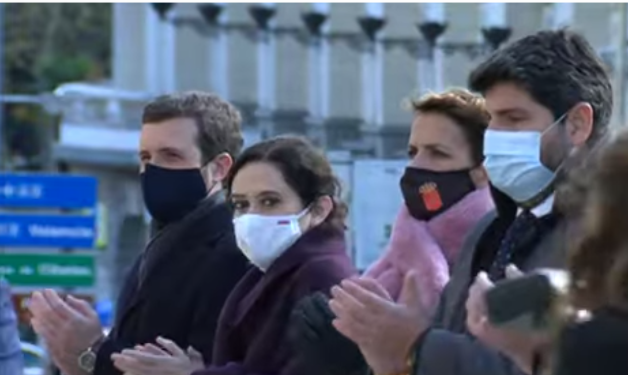 Ayuso y Casado aplauden a Batet. Congreso de los Diputados