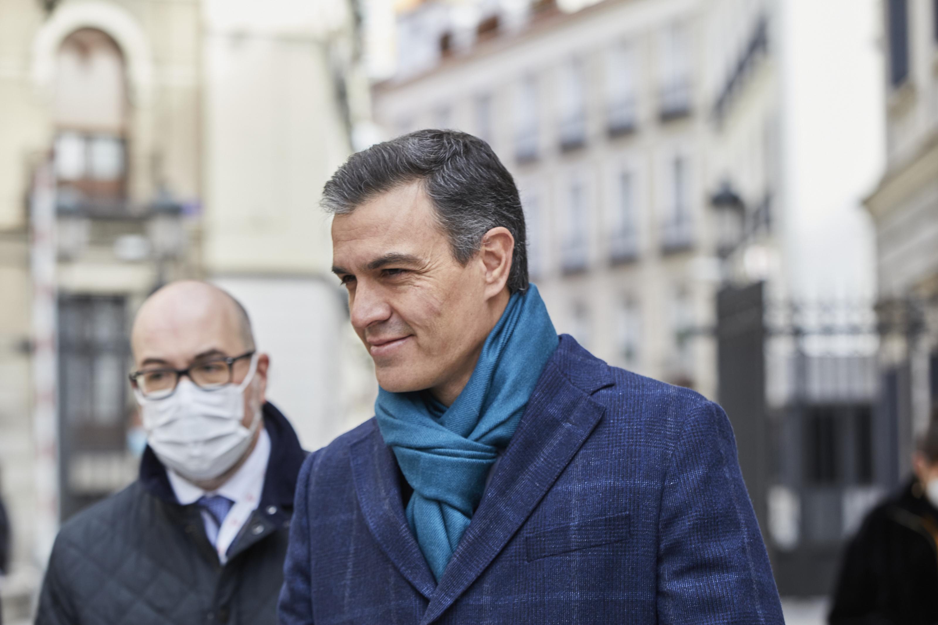 El presidente del Gobierno, Pedro Sánchez, durante el acto institucional por el Día de la Constitución en el Congreso de los Diputados. EP