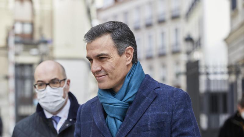El presidente del Gobierno, Pedro Sánchez, durante el acto institucional por el Día de la Constitución en el Congreso de los Diputados. EP