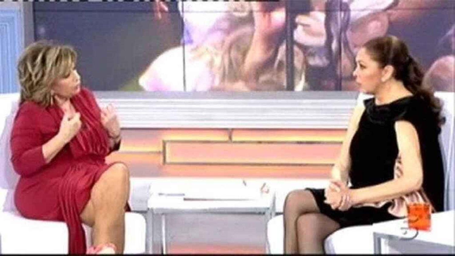 María Teresa Campos (izquierda) e Isabel Pantoja en una imagen de archivo. Fuente: Mediaset.