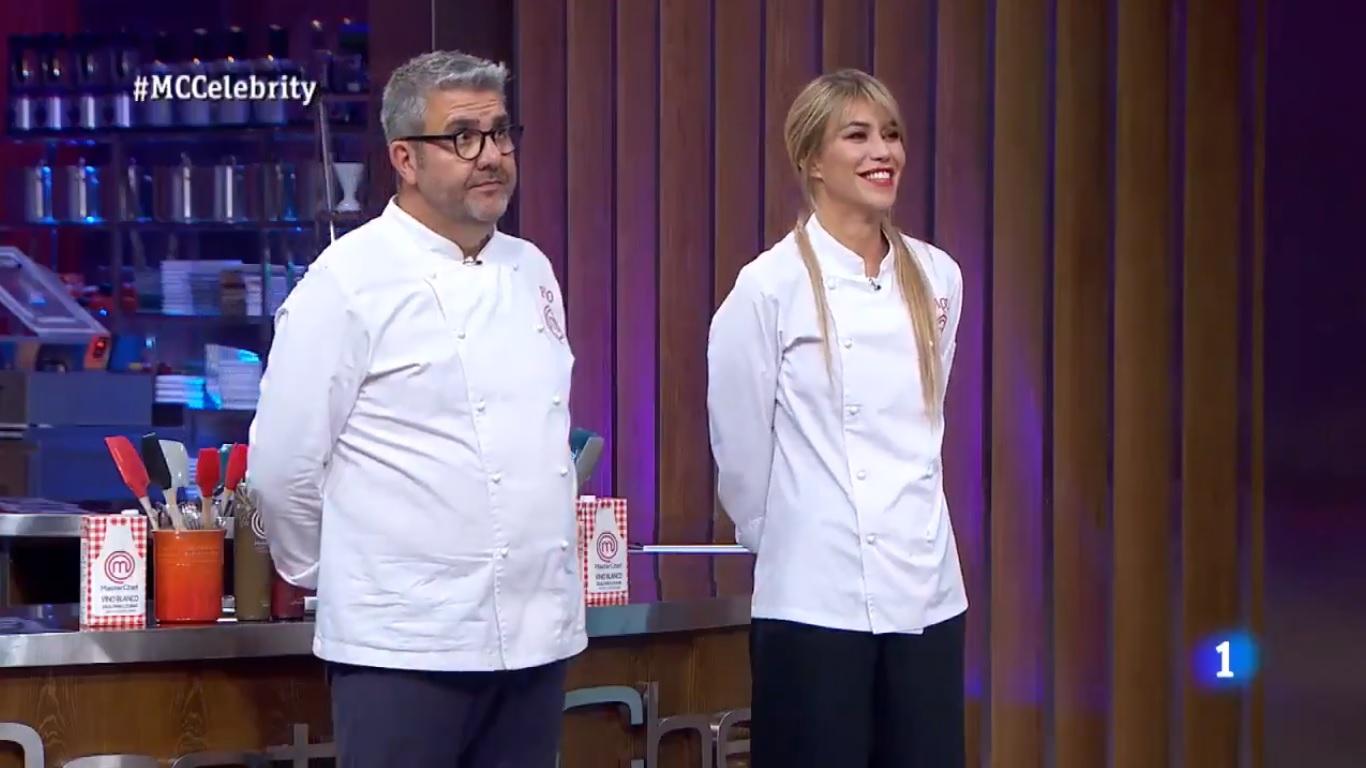 Los finalistas de Masterchef, Florentino Fernández y Raquel Meroño. RTVE