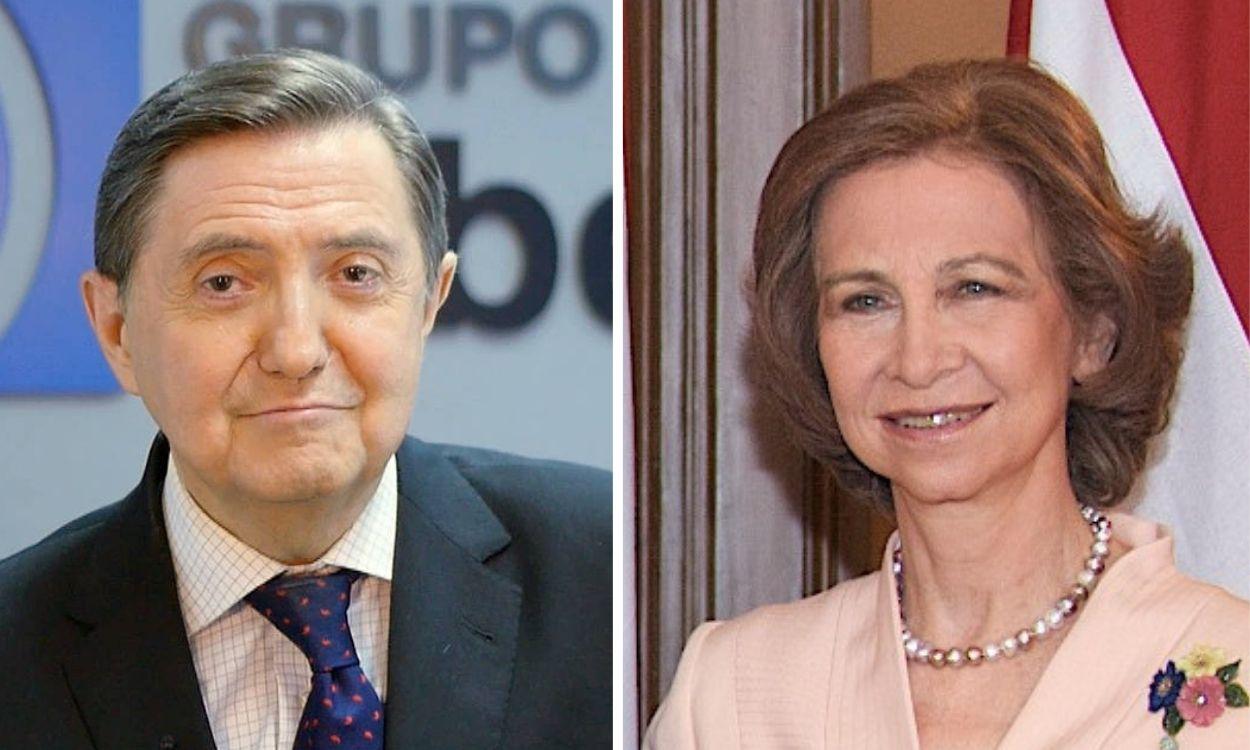 Federico Jiménez Losantos y la reina Sofía