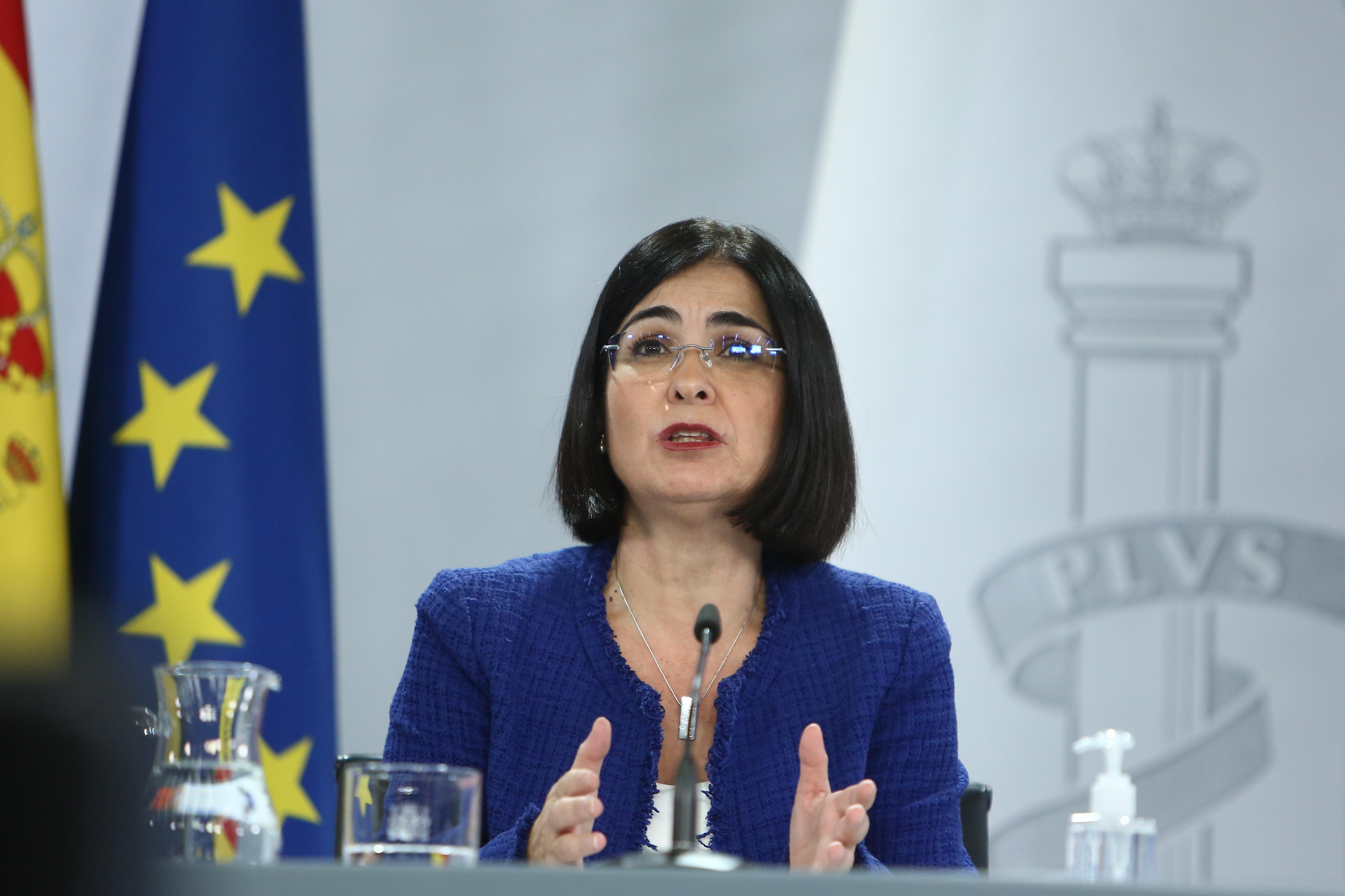 La ministra de Sanidad, Carolina Darias. Europa Press