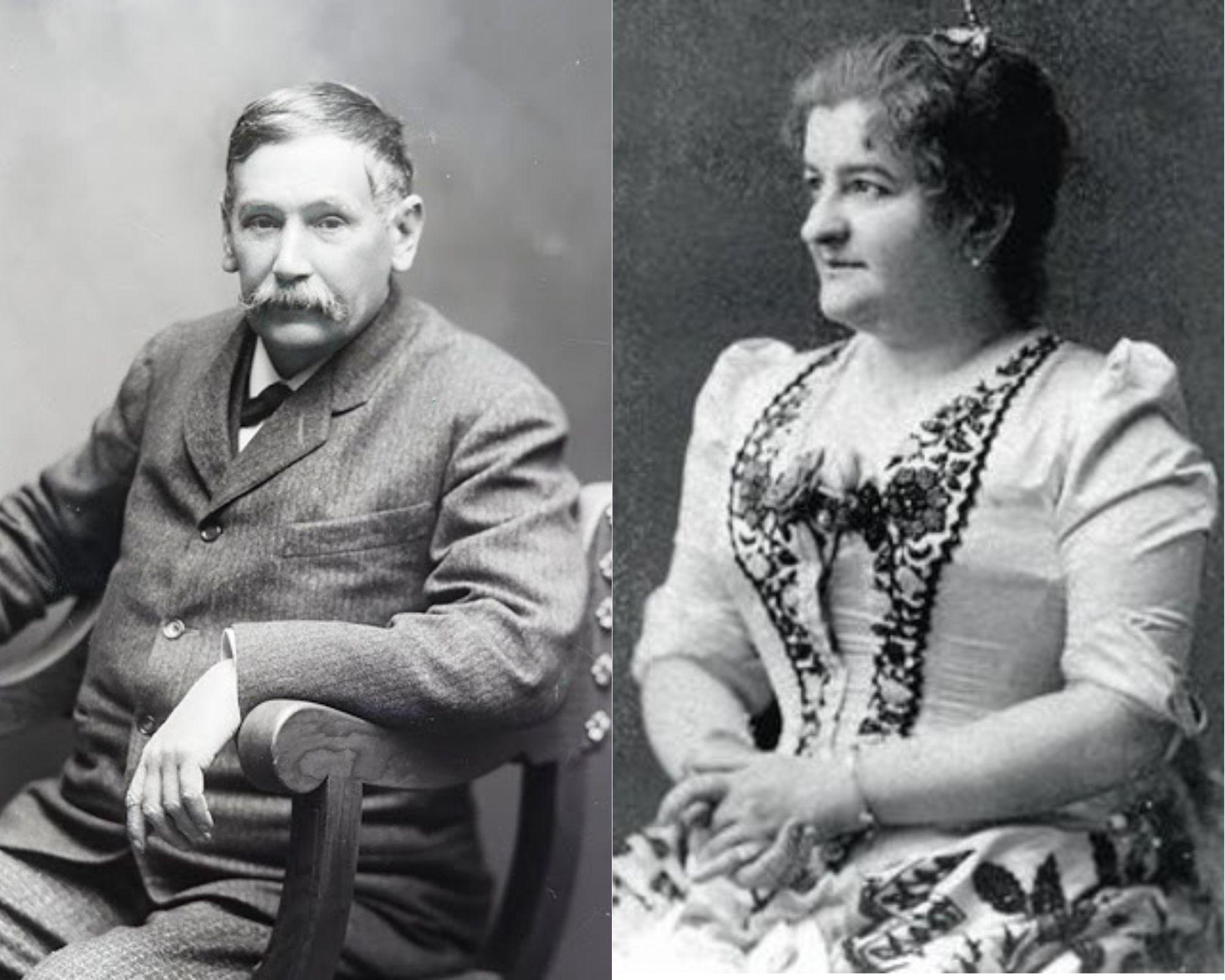 Benito Pérez Galdós y Emilia Pardo Bazán.