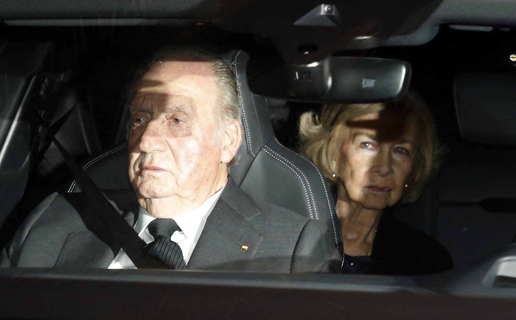 Juan Carlos I en enero de 2020 junto con la Reina Sofía. EP.