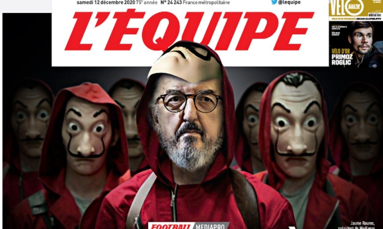 L'Équipe lleva a su portada a Jaume Roures