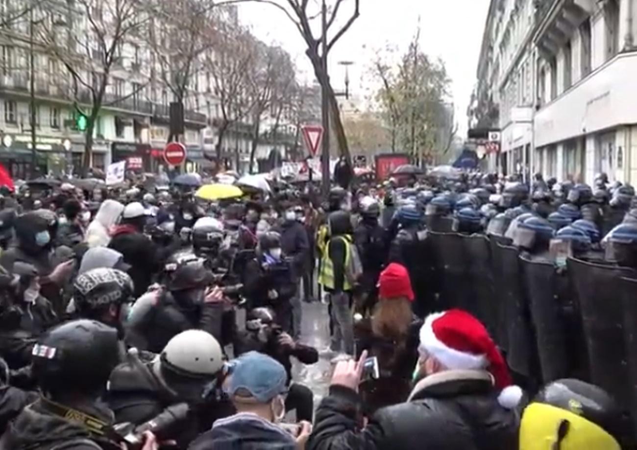 Protestas en Paris contra la Ley sobre Seguridad Global