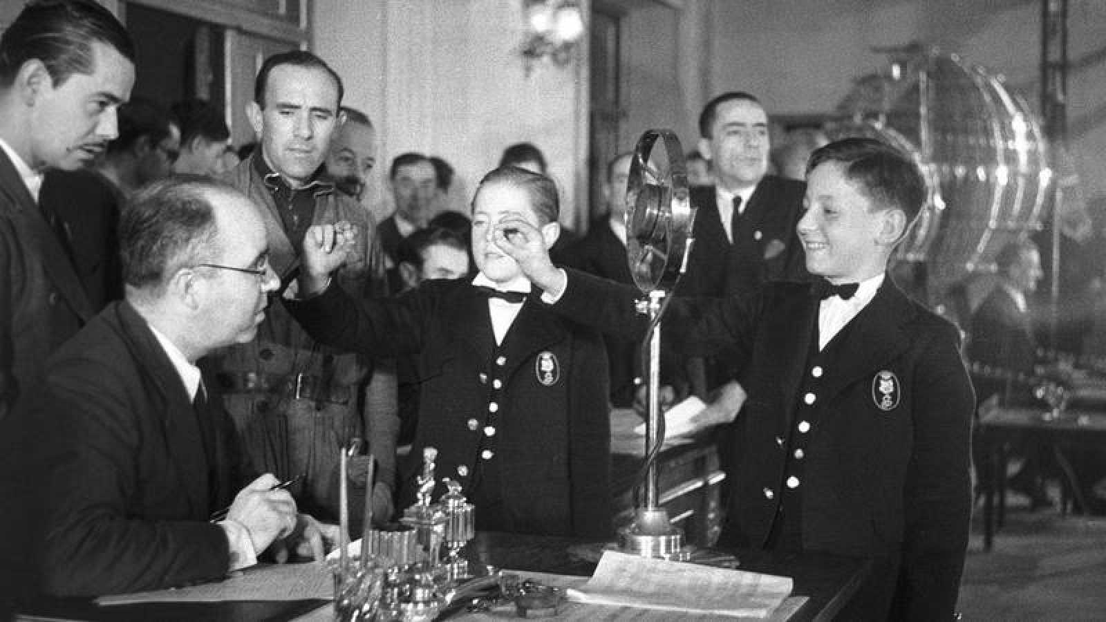 Imágenes del sorteo de 1939. Rtve