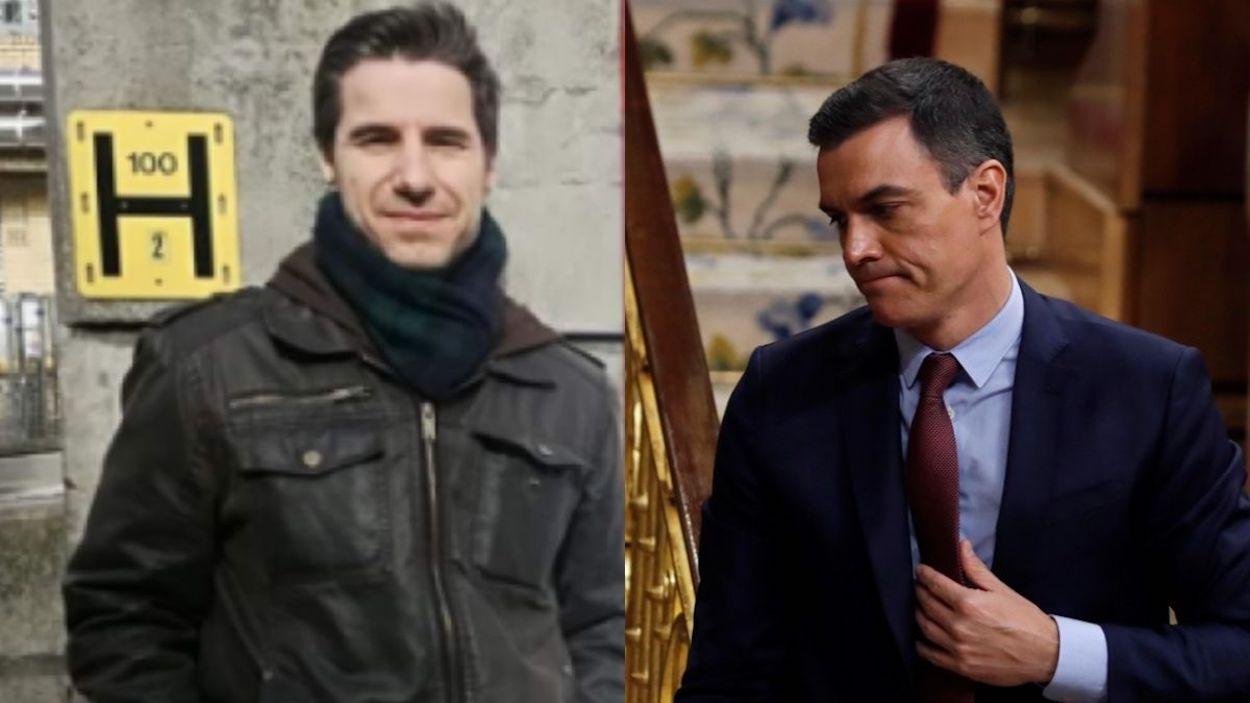 Fotomontaje con imágenes de Pedro Sánchez y Massimo Colombi