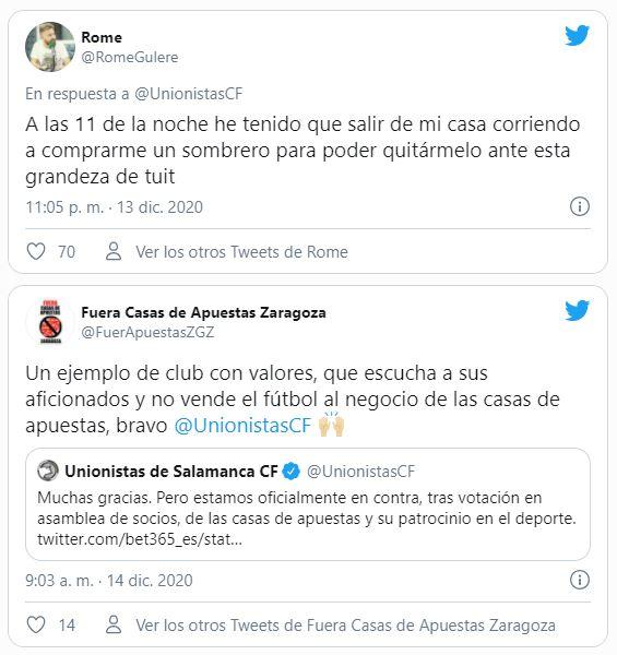 unionistas casas apuestas reacciones 2