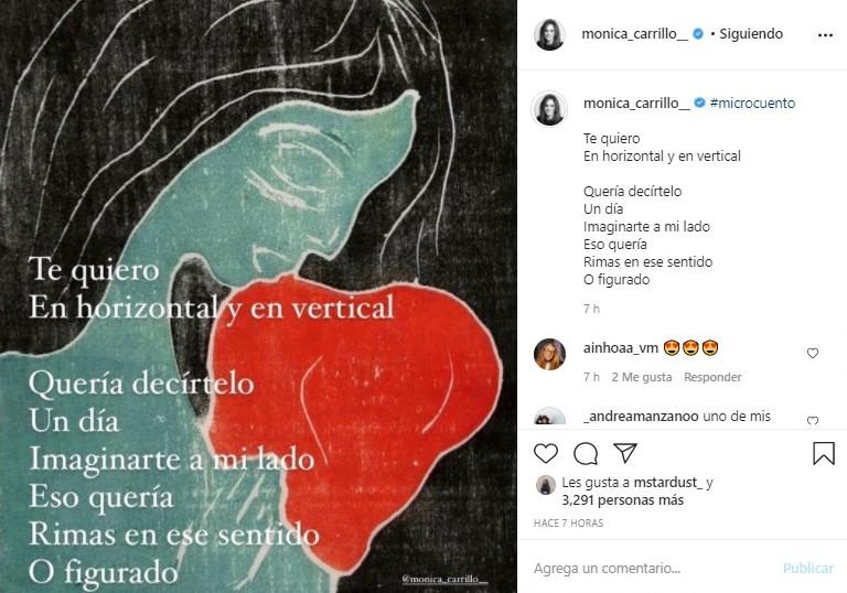 Instagram de Mónica Carrillo Instagram de Mónica Carrillo