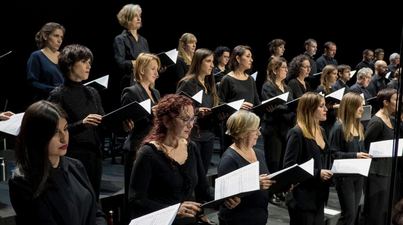 El concierto Beethoven 250 cuenta con los coros Barcelona Ars Nova y Coro Madrigal. © David Campos  Fundación ”la Caixa”